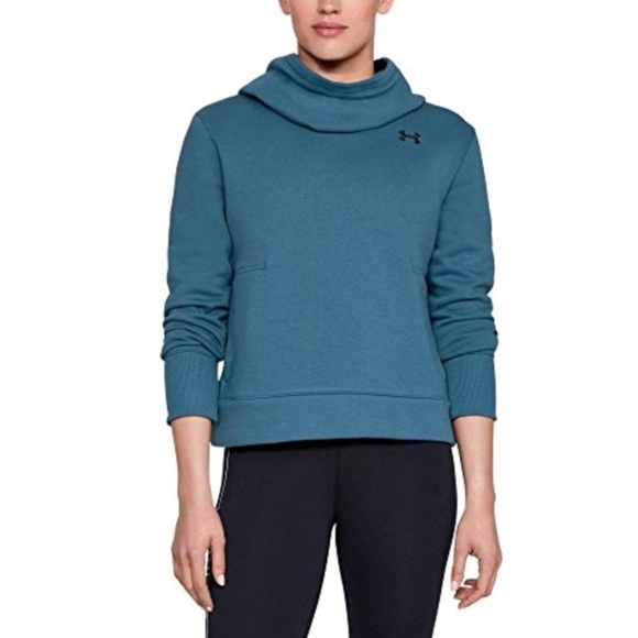 Under Armour Women's Cotton Rival Fleece Logo Hoodie, Small - Picture 1 of 4